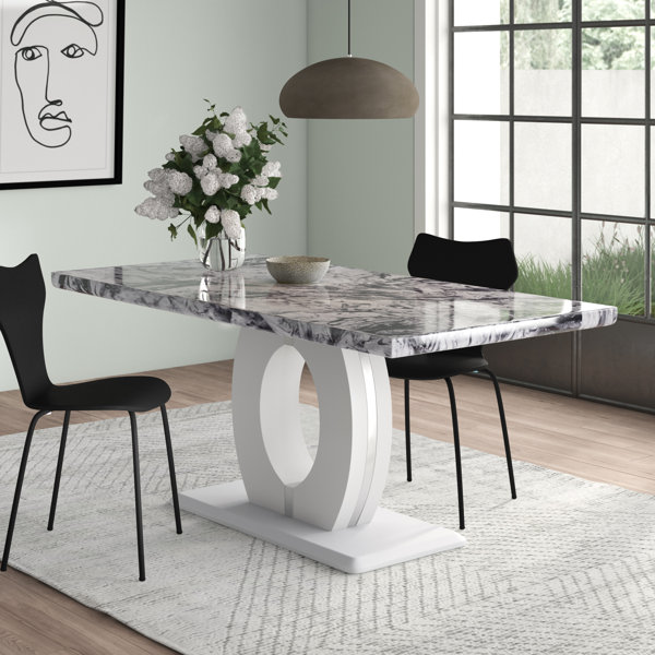 Marble Effect Dining Table Wayfair.co.uk